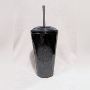 Starbucks Black Tumbler with Straw